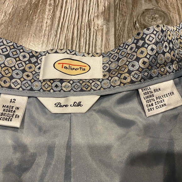 Talbot Silk Straight Cut Dress Pant, 100% silk (Size 12) - Picture 3 of 5